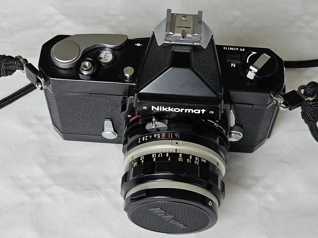 Nikon Nikkormat FTN avec 3 lentilles, Audio, Tv en Foto, Ophalen of Verzenden, Nikon