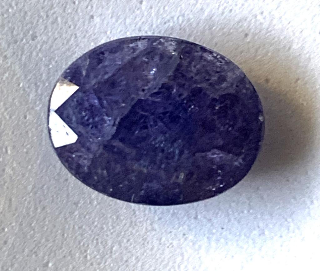 Tanzanite bleue violette de 8.85 ct, Bijoux, Sacs & Beauté, Enlèvement ou Envoi, Neuf
