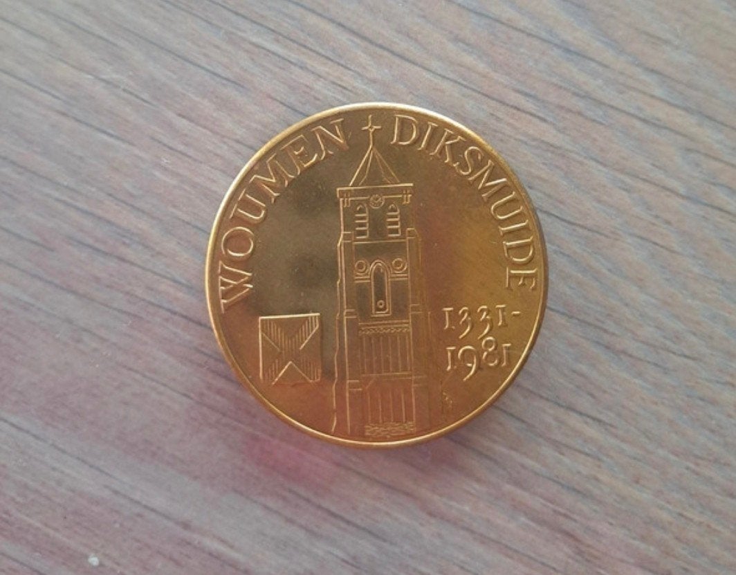 munt Diksmuide 1981, Postzegels en Munten, Ophalen of Verzenden