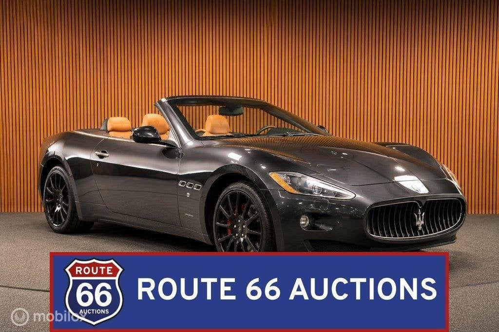 Maserati GranCabrio | 2010 | Route 66 Auctions, Auto's, Maserati, Gebruikt, Zwart, Bedrijf, Handgeschakeld