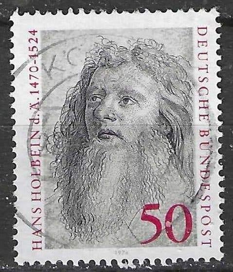 Allemagne Bundespost 1974 - Yvert 662 - Hans Holbein (ST), Envoi, Affranchi
