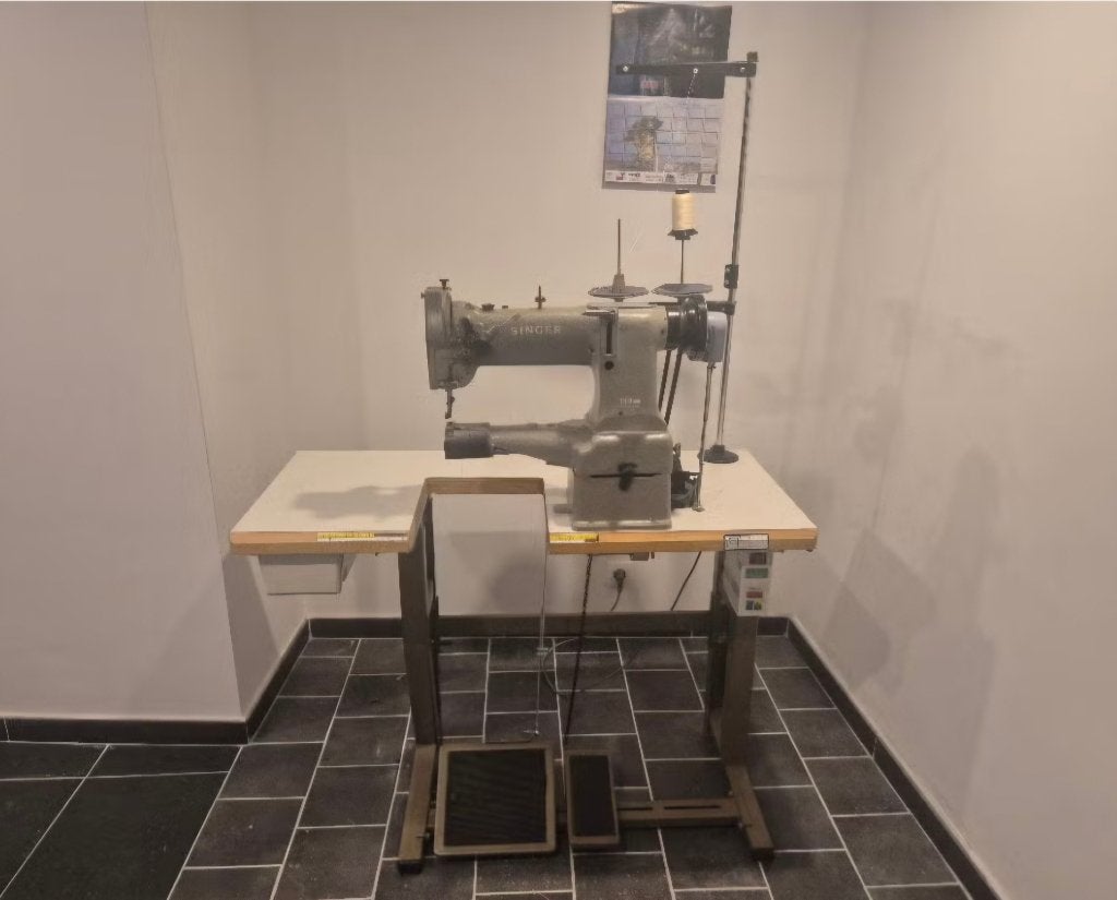 Machine a coudre, Ophalen, Naaimachine, Singer, Industrieel