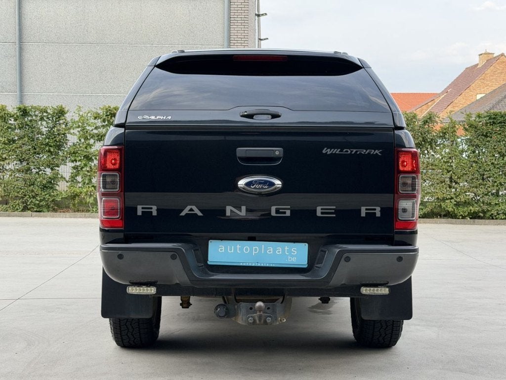 Ford Ranger 3.2L Wildtrak 4x4 Automaat 120000km Camera, Automaat, Zwart, USB, Zwart