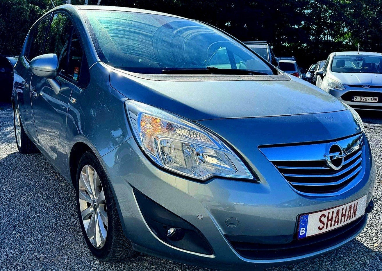 OPEL MERIVAN 1.4CC BENZINE 146K KM, Auto's, Zwart, 4 cilinders, Blauw, Leder en Stof