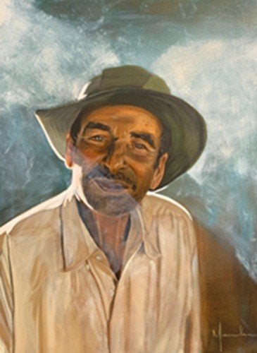Kunsthandel Gennep -"Smokey Orlando", Antiquités & Art, Art | Peinture | Moderne, Enlèvement ou Envoi, Peint à la main, Peinture à l'huile