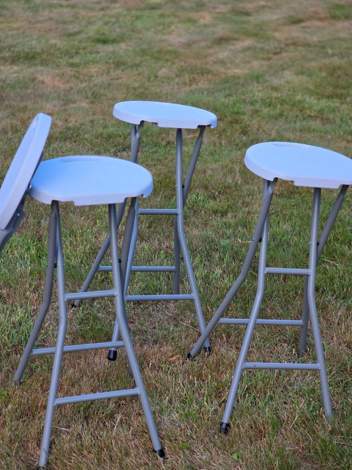 4 tabourets de bar pliables (neufs), 4 tabourets, Enlèvement