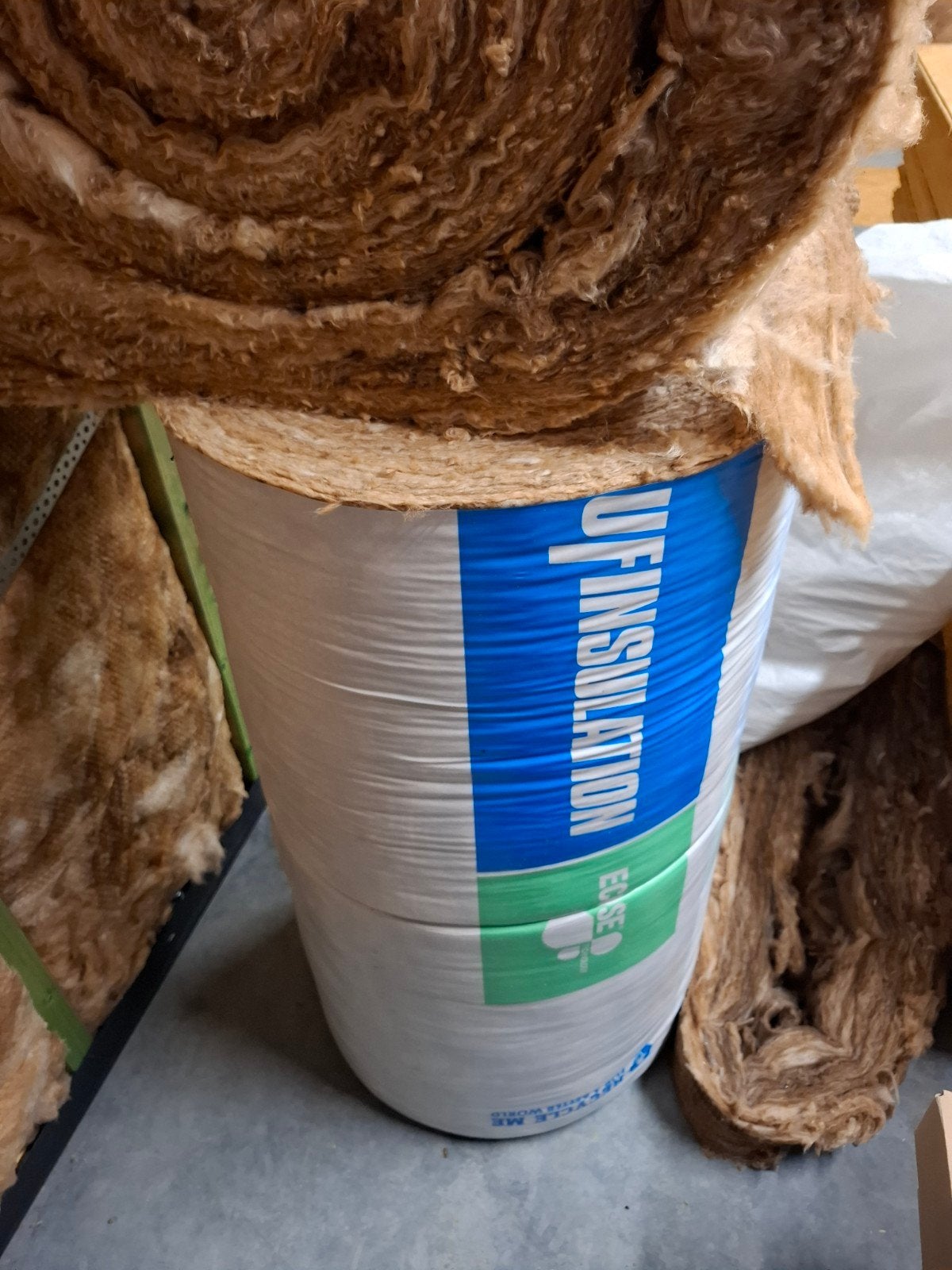 knauf naturoll 035|90 - 380mm breed, Doe-het-zelf en Bouw, Isolatie en Afdichting, Ophalen, Glaswol, 8 tot 12 cm, Vloerisolatie