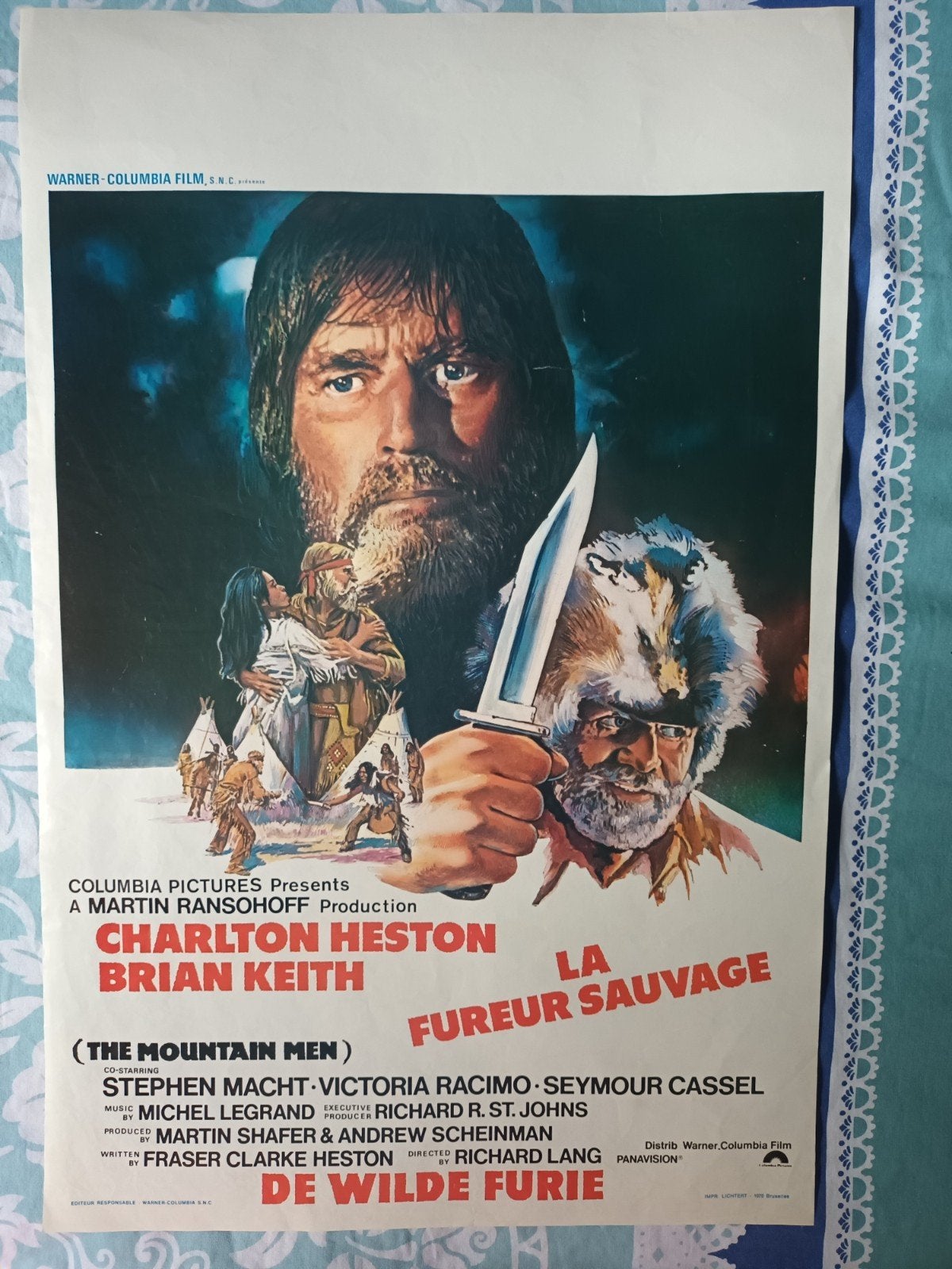 filmposter Mountain man, Verzamelen, Posters, Ophalen of Verzenden, A1 t/m A3, Film en Tv, Rechthoekig Staand