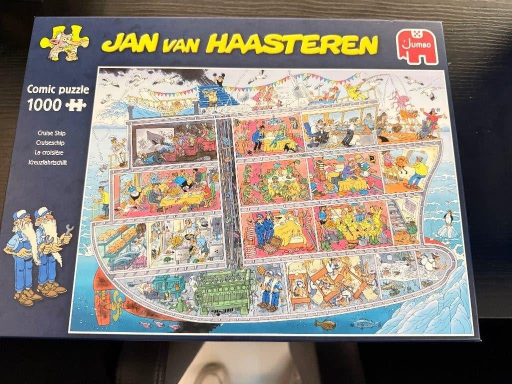 Jan van Haasteren puzzel "Cruiseschip" - 1000 stukjes, Hobby en Vrije tijd, Denksport en Puzzels, Ophalen