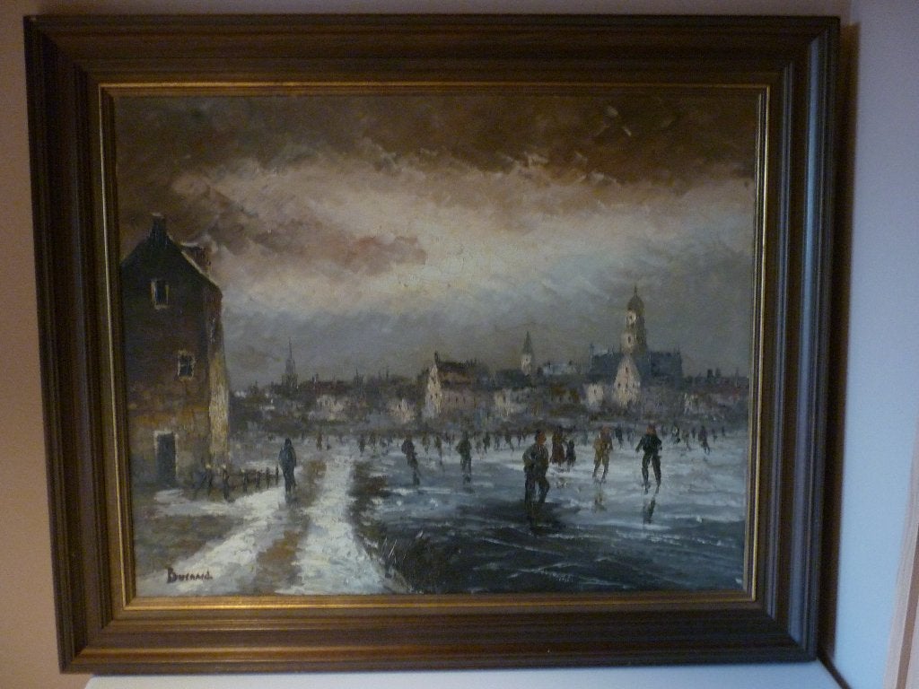 Schilderij, Ophalen, Overige stijlen, Doek, Gesigneerd