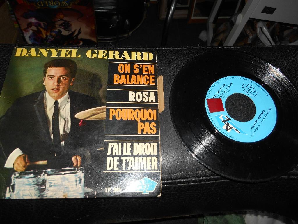45T 4 pistes Danyel Gerard avec languette, Ophalen of Verzenden