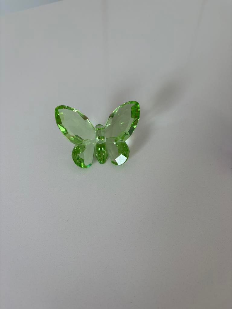 Prachtige groene kristalvlinder Swarovski, Verzamelen, Swarovski, Ophalen, Zo goed als nieuw