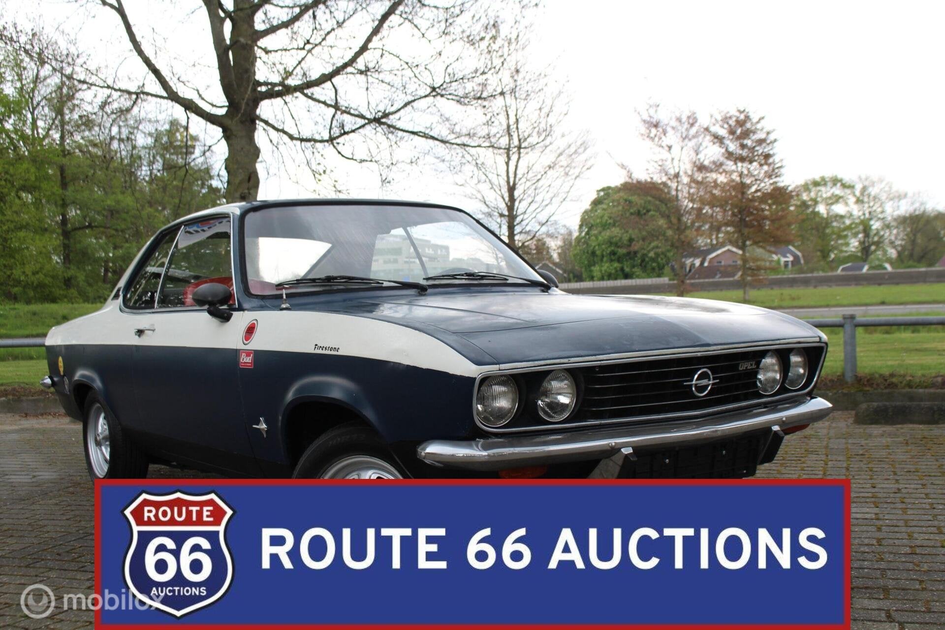 Opel Manta 1.2 S | Route 66 Auctions, Auto's, Zwart, Bedrijf, Overige carrosserie, Opel