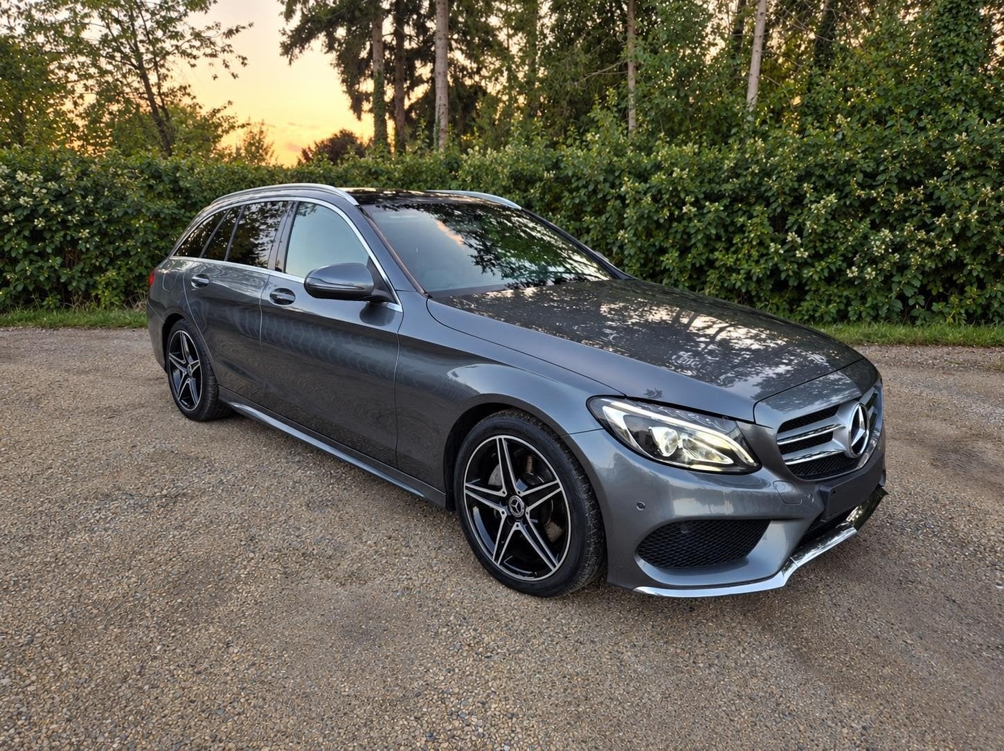 MERCEDES CLASSE C | 220d | AMG | FULL OPTIONS, Cuir, Argent ou Gris, Achat, 1800 kg