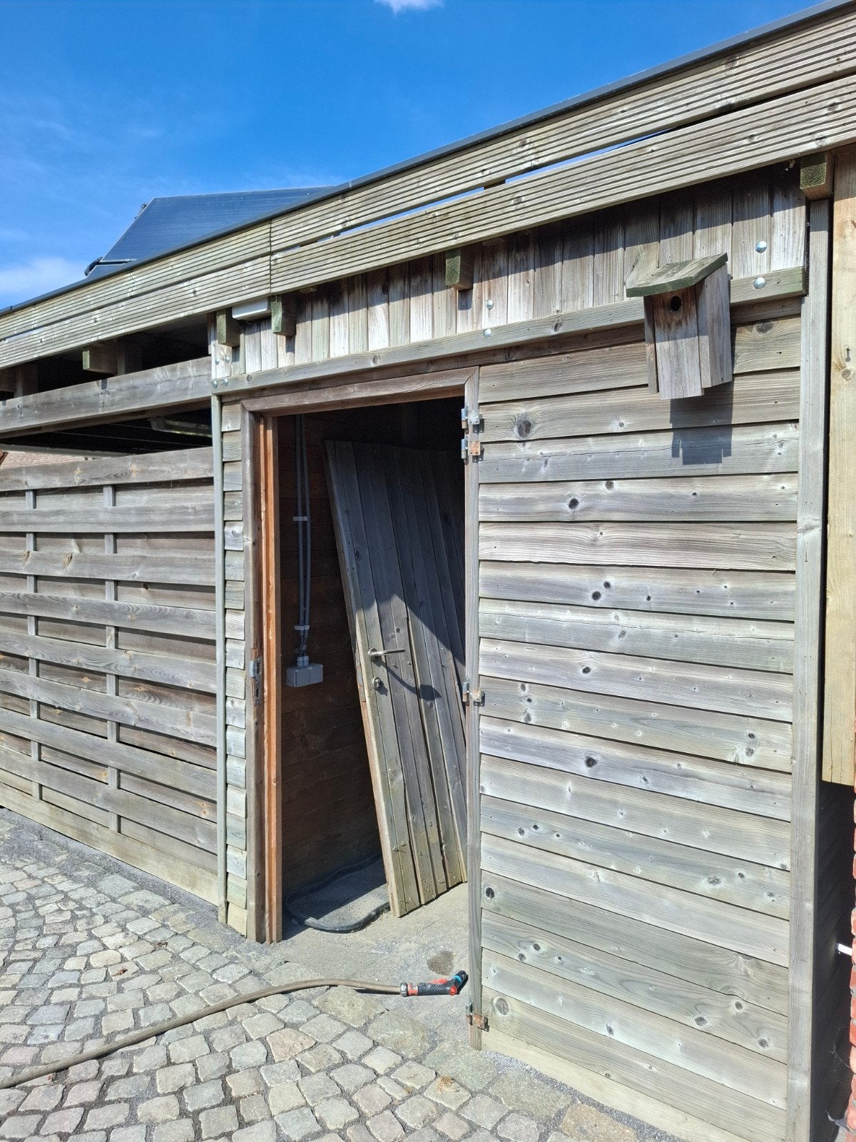 houten carport, Enlèvement