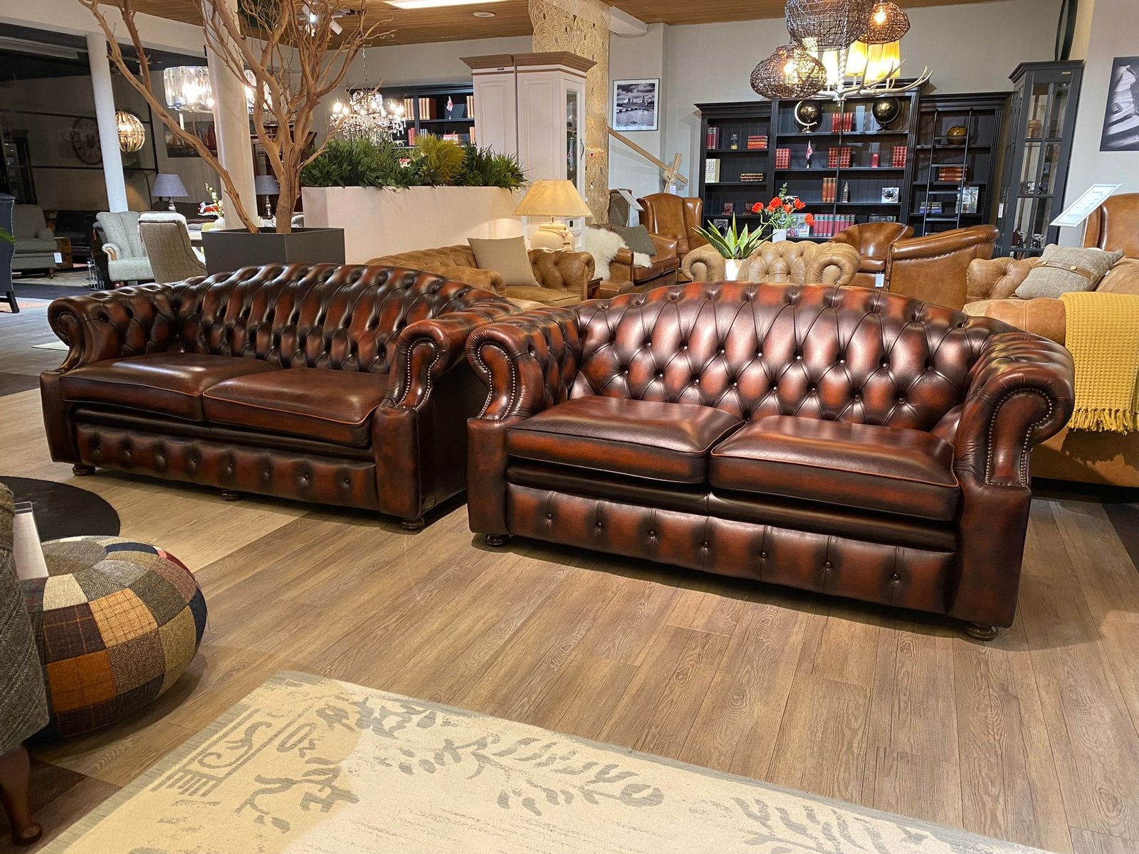 Originele Springvale chesterfield bankstel 3+2 zits salon, Enlèvement ou Envoi