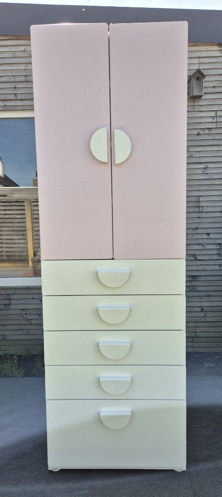 Houten Ladekast ikea Smastad Roze/wit, Huis en Inrichting, Kasten | Kleerkasten, Ophalen, Met deur(en), Scandinavisch, 50 tot 100 cm