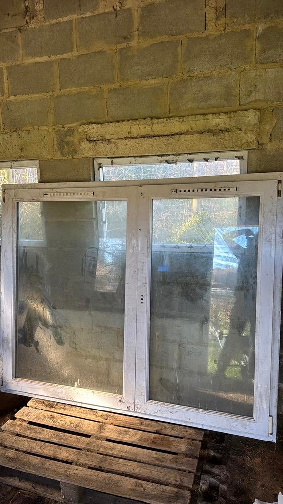 A vendre, Châssis de fenêtre, Enlèvement ou Envoi, Utilisé, Vitre comprise