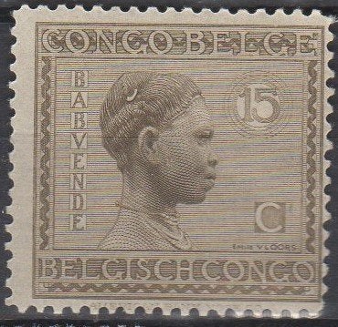 Belgisch Congo - Babuende-vrouw - 1923/1927, Verzenden, Postfris