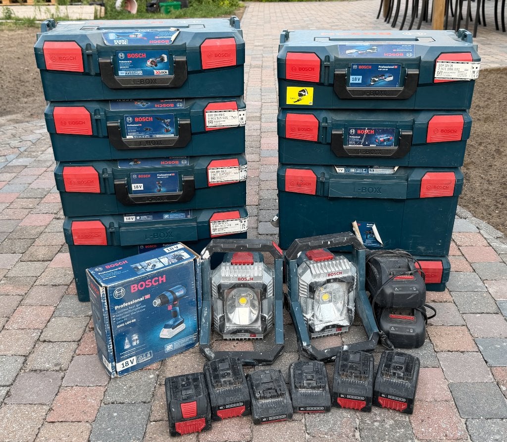 Bosch Pro 18V Gereedschapsset – 9 Machines + 6 ProCORE, Ophalen, Gebruikt