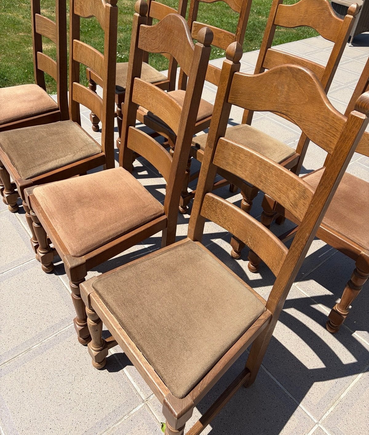 8 Houten stoelen, Antiek en Kunst, Ophalen