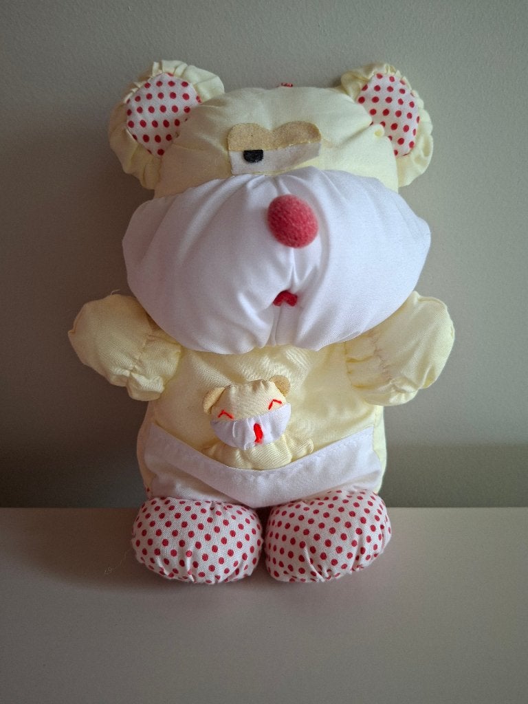 Knuffelbeertje in parachutestof., Overige merken, Overige karakters, Beer, Ophalen of Verzenden