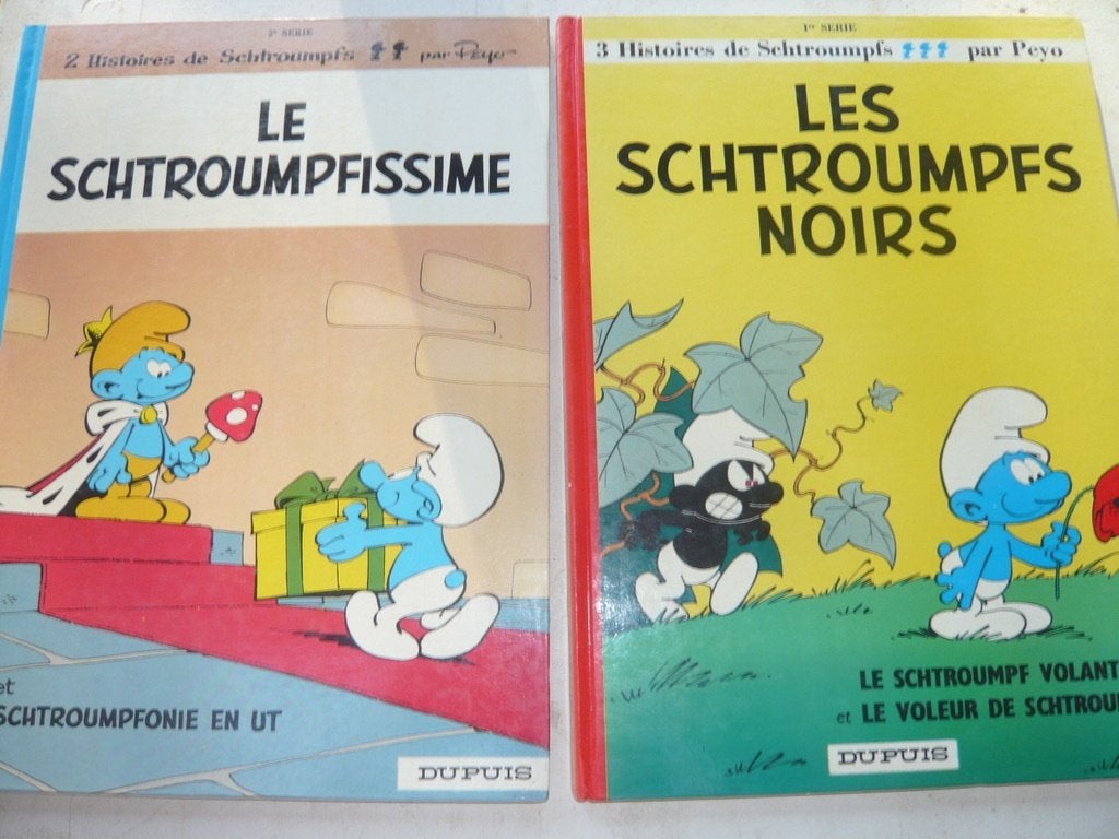 Neuf (9) BD des Schtroumpfs bon état, Livres, BD, Plusieurs BD, Enlèvement ou Envoi, Comme neuf