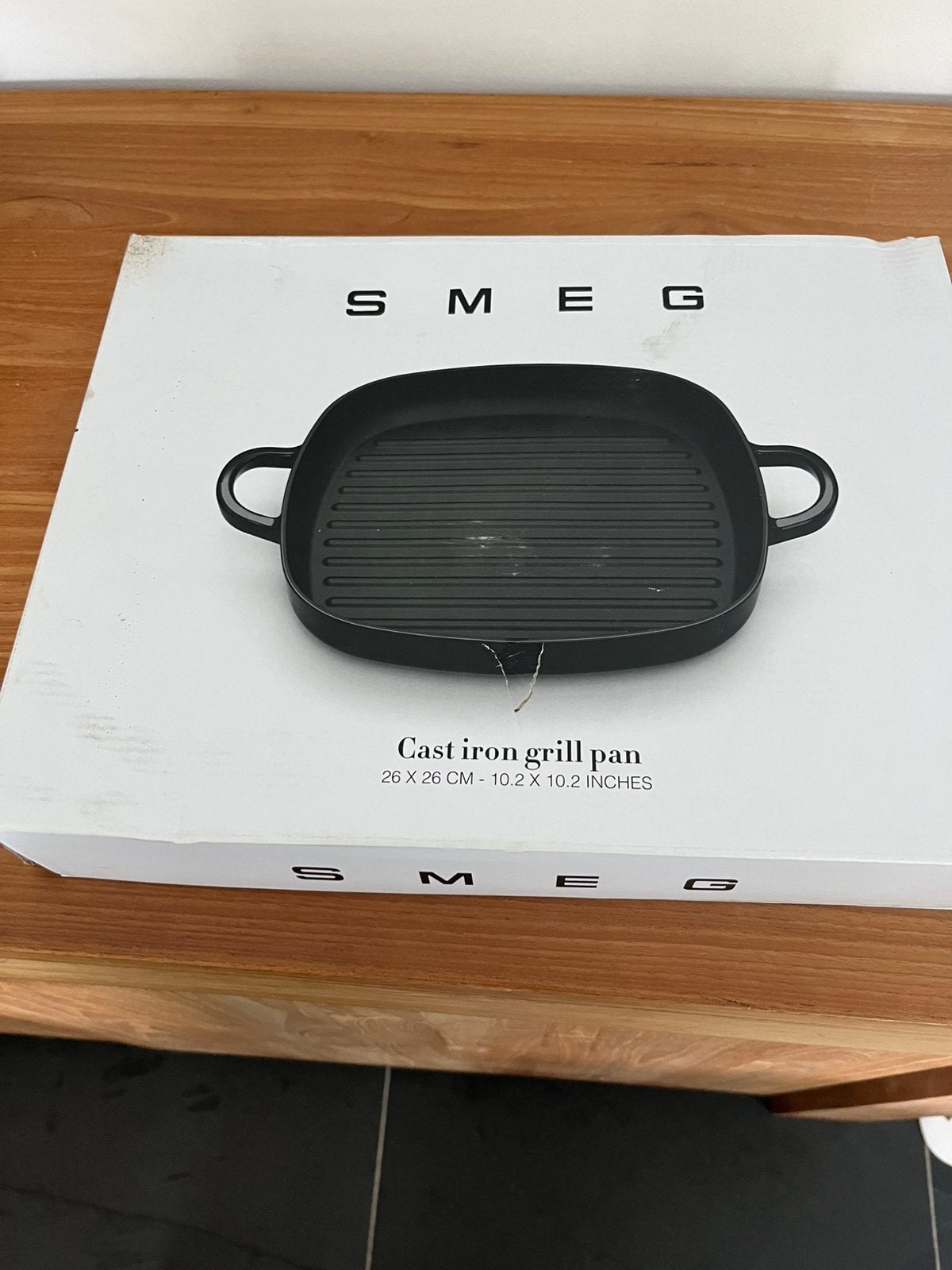 SMEG grill en fonte emaillee nouveau, Enlèvement ou Envoi, Fonte, Le Creuset