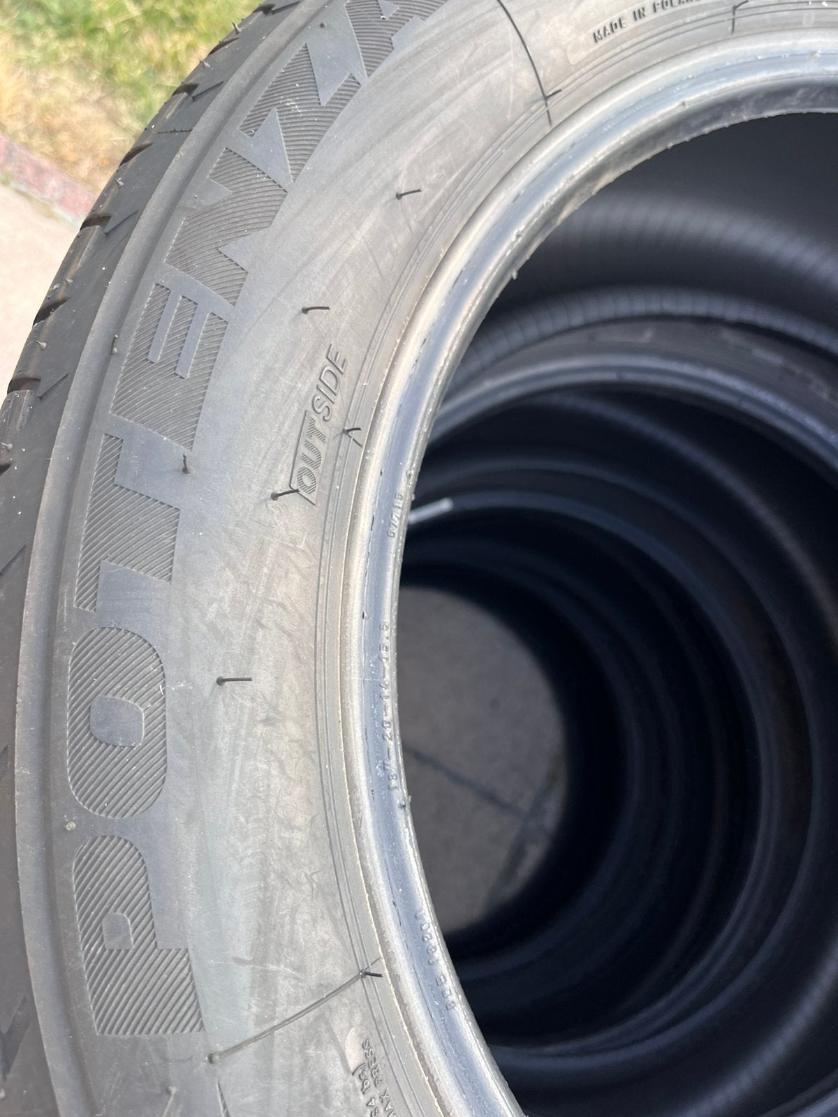 4 pneus  245/50/18  100Y Bridgestone Potenza comme neuf, Neuf, 245 mm, Pneus été, Enlèvement