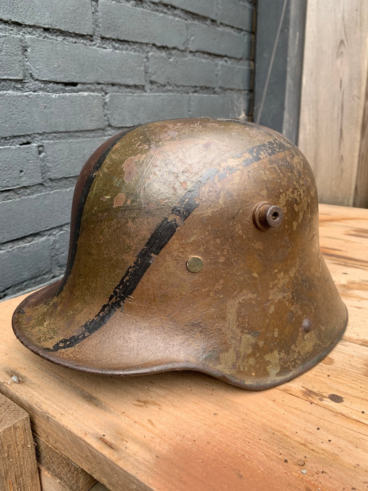 M16 helm wo1 mimikri camo mimicri, Verzamelen, Verzenden
