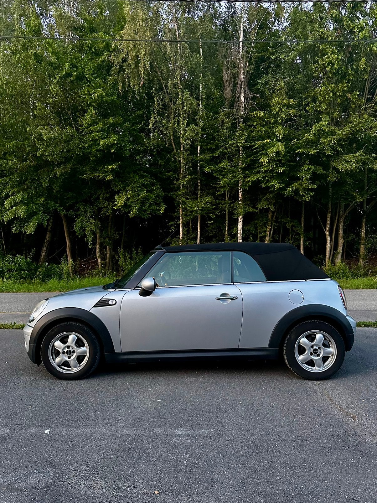 Mini Cooper Cabriolet - benzine - 103.948km, Auto's, Mini, Stof, Zwart, Cabriolet, 1600 cc