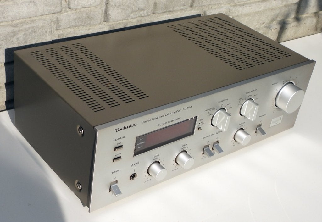Technics SU-V2A versterker class A amp zilver zeer mooie st., Audio, Tv en Foto, Overige merken, Gebruikt, Ophalen of Verzenden