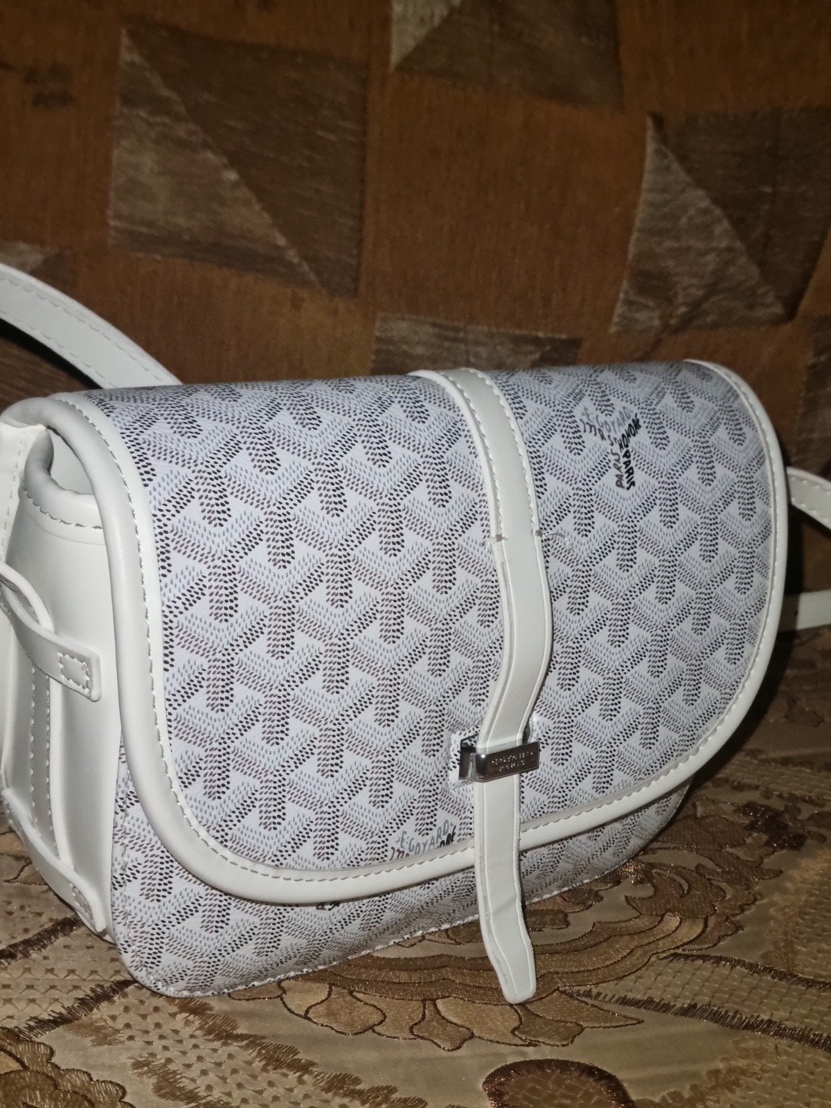 1/1 Unisex Goyard Belvedere Schoudertas – Wit/Grijs, Ophalen of Verzenden, Nieuw, Wit