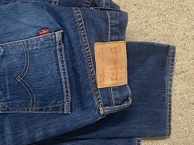 jeansbroek, Kleding | Dames, Ophalen, Blauw, Zo goed als nieuw, Maat 36 (S)