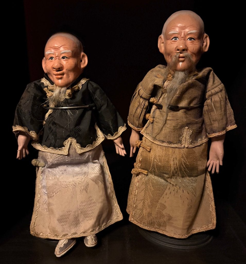 Paire d' Anciennes Poupées Chinoise - 1920, Fait main, Enlèvement ou Envoi, Chine, Textile