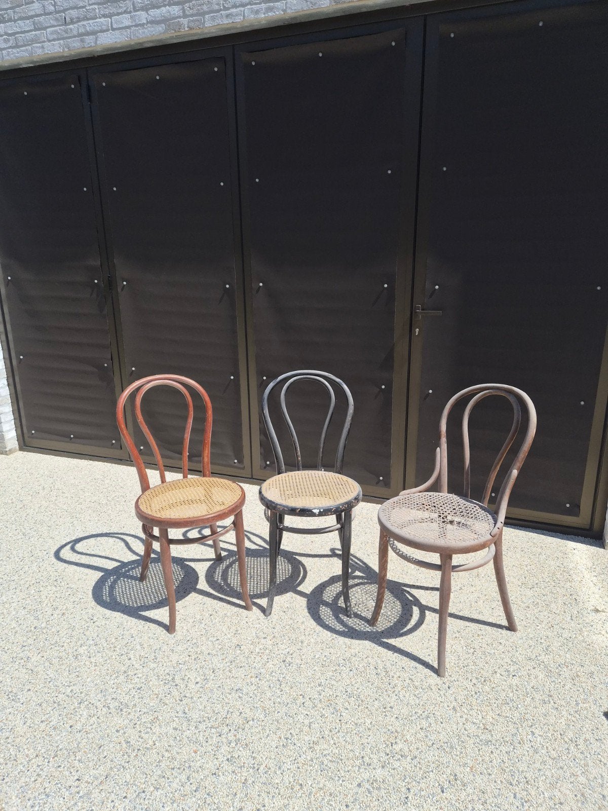 3 chaises (style Thonet), Maison & Meubles, Vintage, Enlèvement, Utilisé, Bois