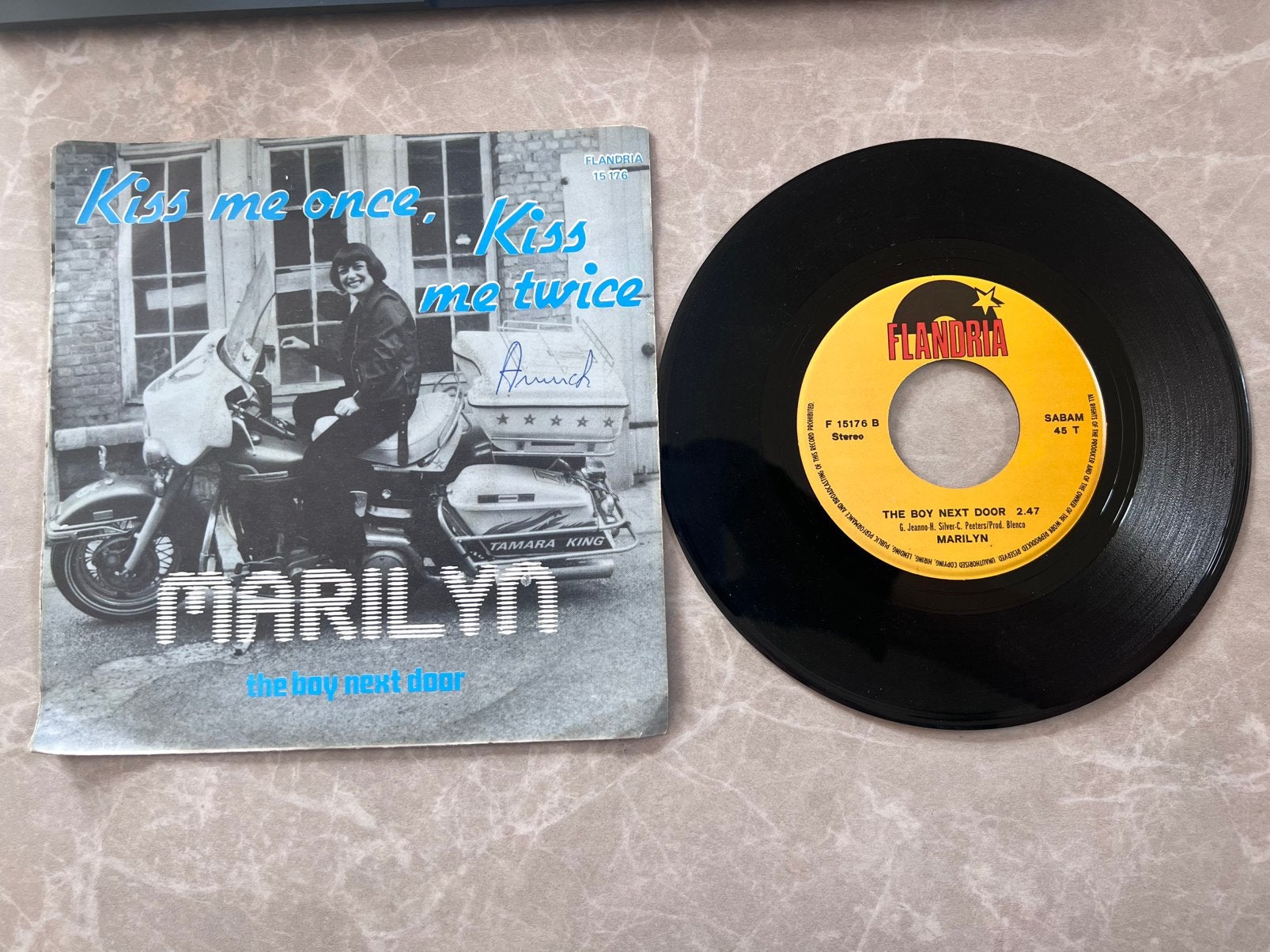 Vinyl 7" 45RPM Marilyn, Ophalen of Verzenden, Gebruikt, 7 inch