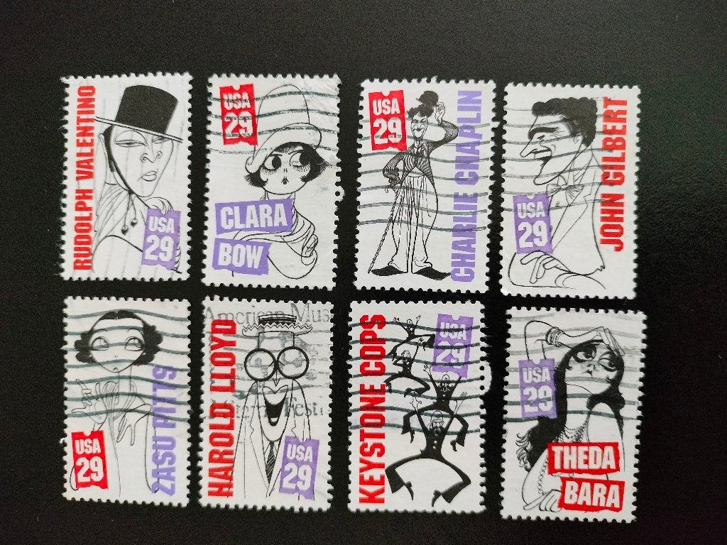 États-Unis 1994 - stars du cinéma muet, Envoi, Affranchi, Amérique du Nord