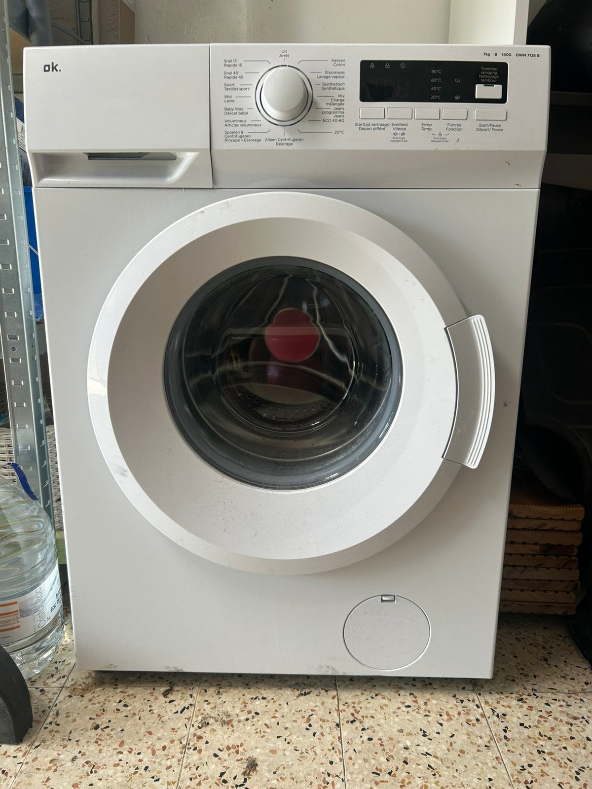 Wasmachine OK 7kg 1400 t/min – perfecte staat, Elektronische apparatuur, Wasmachines, Ophalen of Verzenden, Zo goed als nieuw