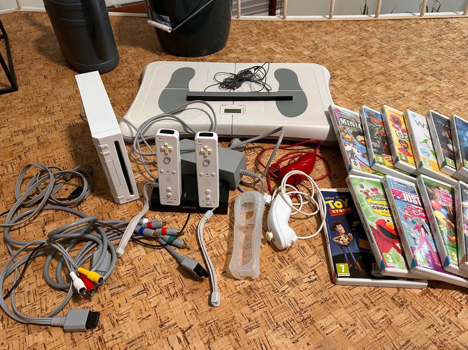 WII console + zie beschrijving, Games en Spelcomputers, Ophalen, Gebruikt, Met 2 controllers, Met games