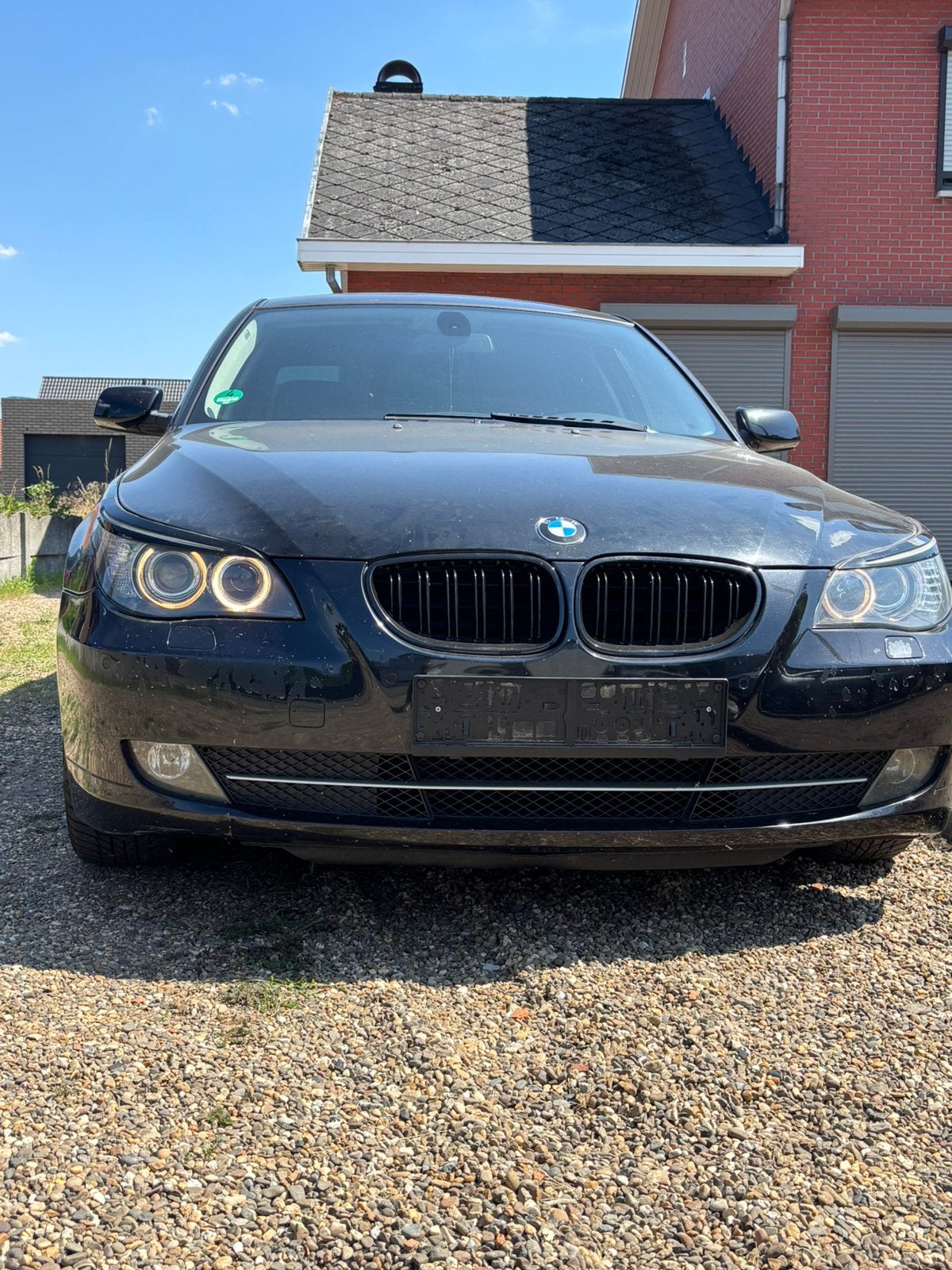 Tekoop BMW 520i, Autos, Cuir, Noir, Berline, Automatique