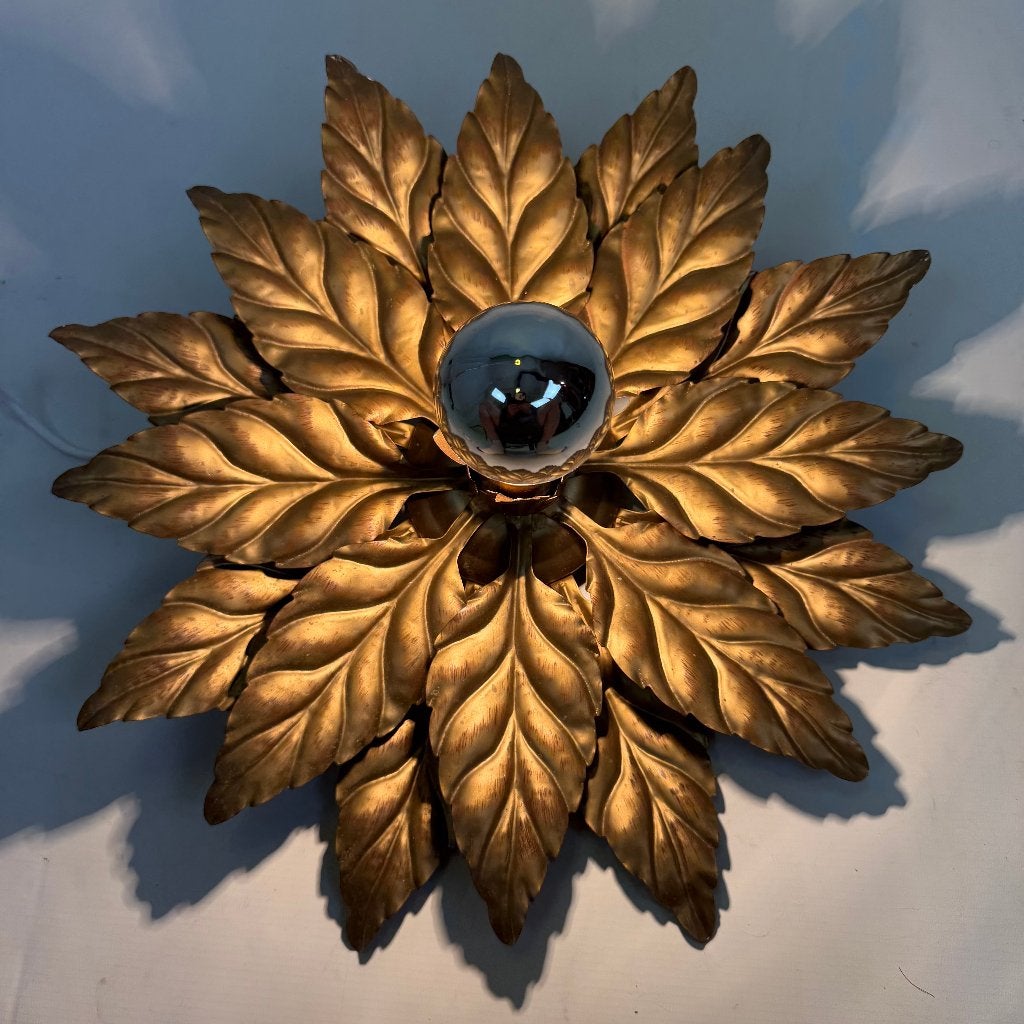 Lampe murale de style Hollywood Regency de Hans Kögl, Maison & Meubles, Lampes | Appliques, Utilisé, Métal, Enlèvement ou Envoi