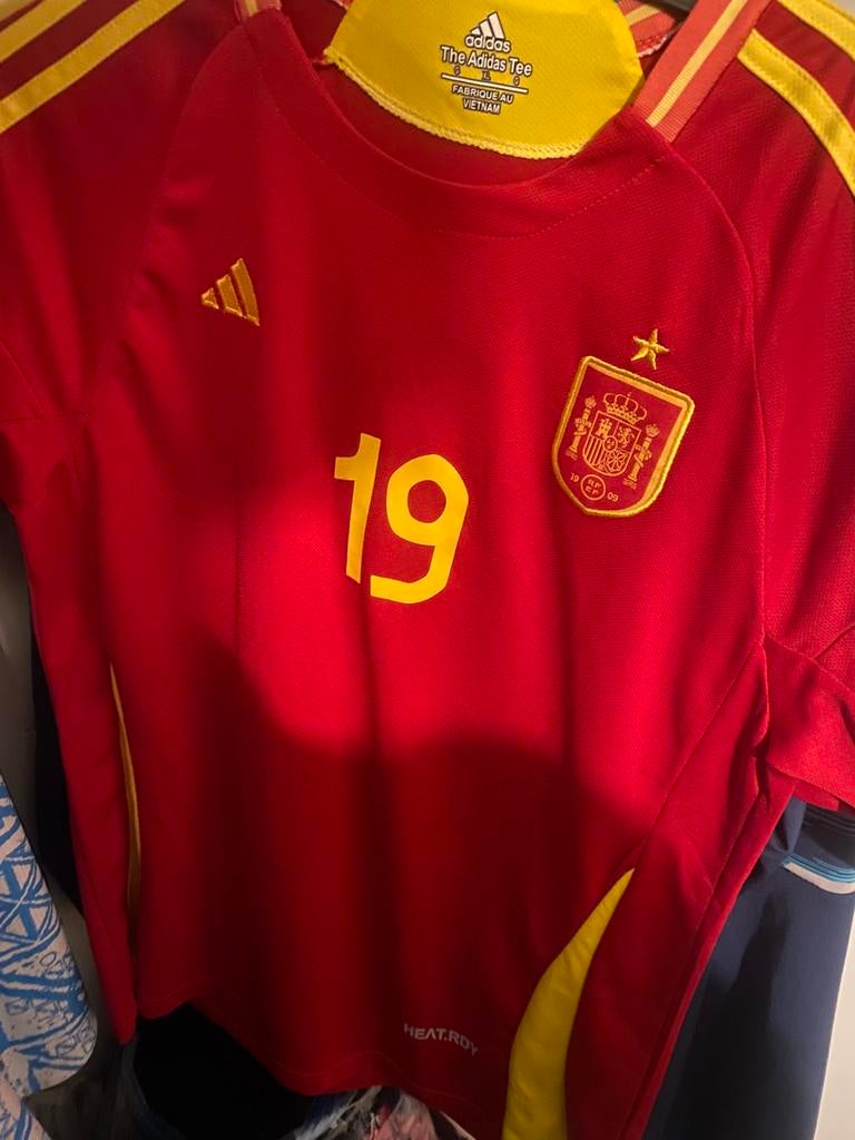 Maillot Espagne 2024 — Lamine Yamal #19 — XL (taille L), Sports & Fitness, Football, Comme neuf, Maillot, Taille L, Enlèvement ou Envoi