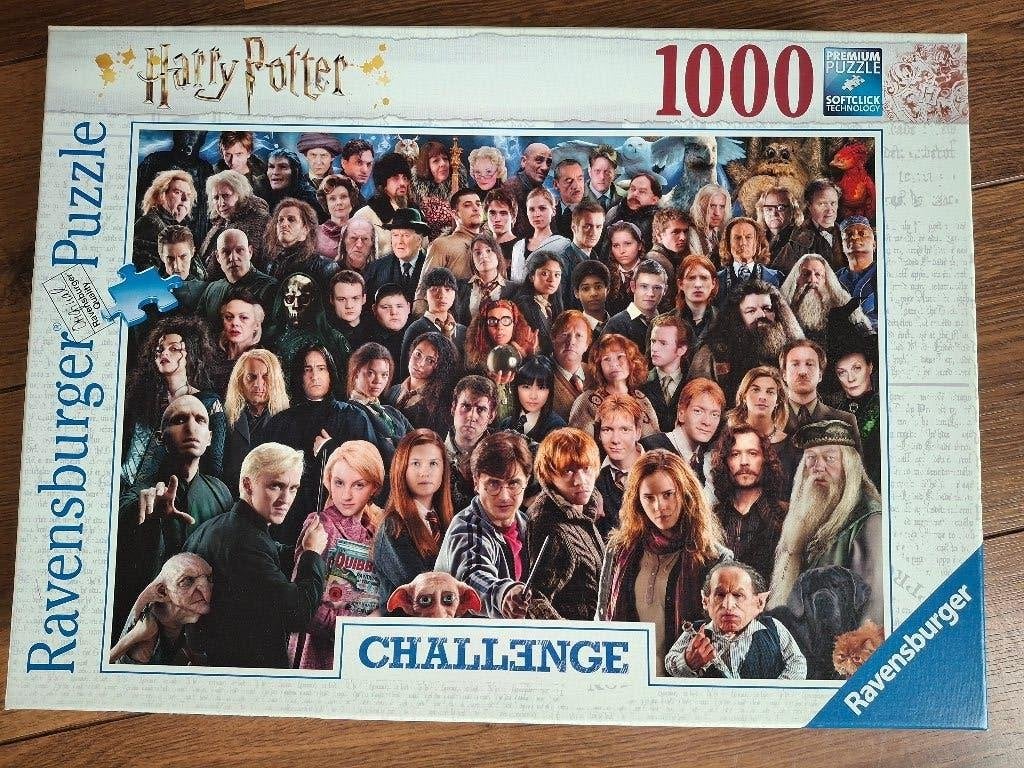 2 Ravensburger Harry Potter puzzels (1000 stukjes) compleet, Ophalen, 500 t/m 1500 stukjes, Zo goed als nieuw, Legpuzzel