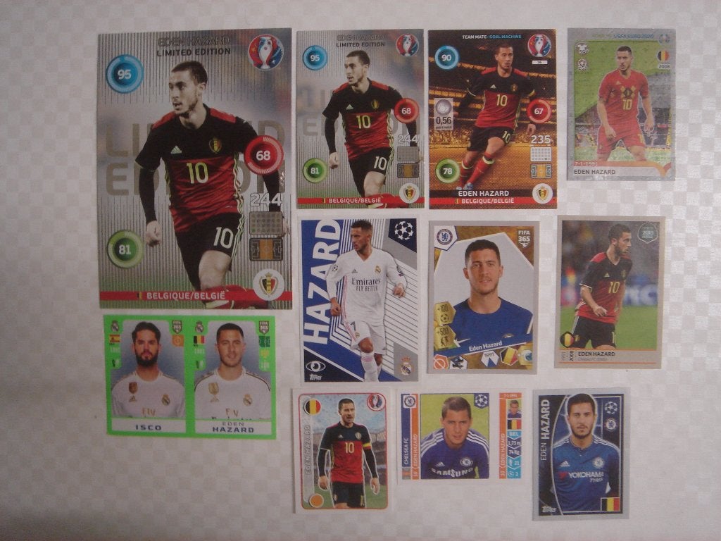 Eden Hazard stickers en kaarten, Ophalen of Verzenden, Nieuw, Meerdere stickers