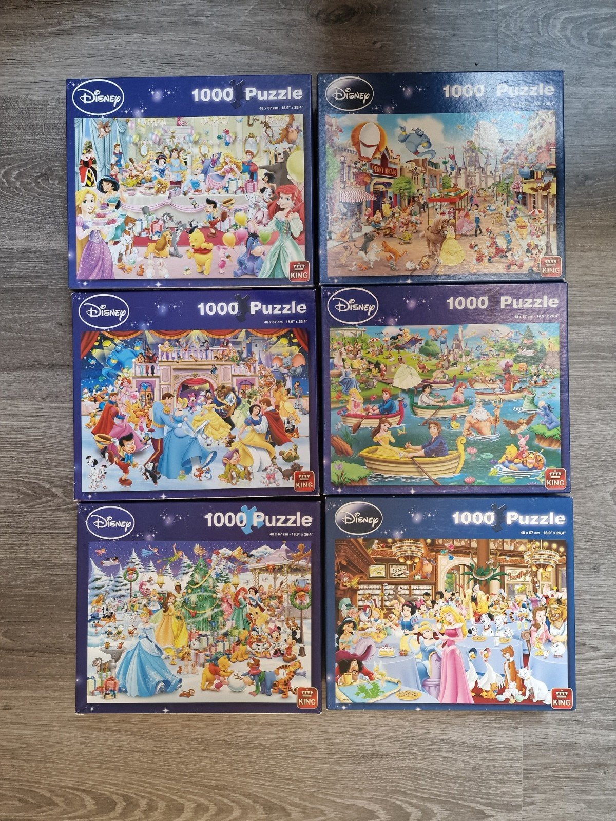 14 Disney & Pixar puzzels – 1000/1500 stukjes – 2 ongeopend, Ophalen, 500 t/m 1500 stukjes, Zo goed als nieuw, Legpuzzel