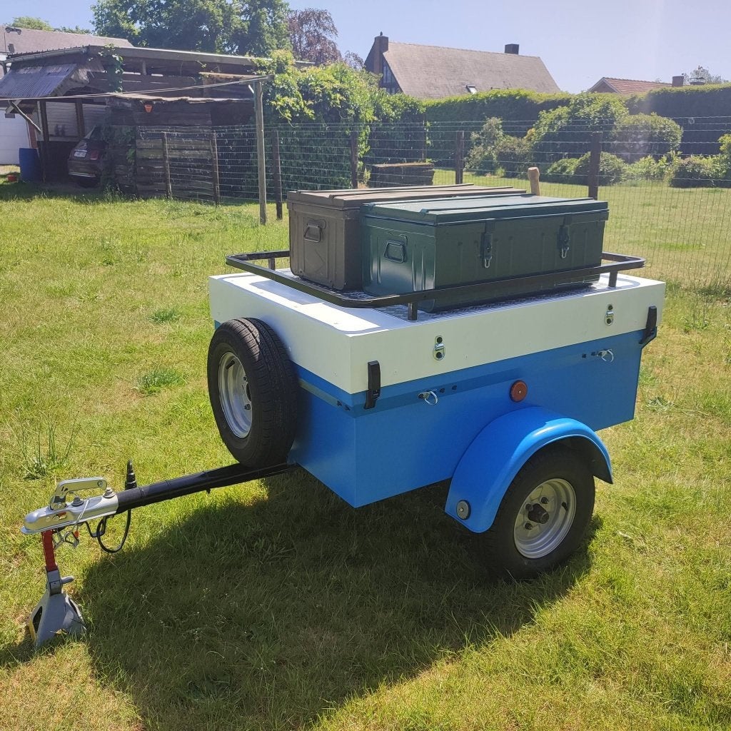 Bagagetrailer voor visgerief of tent  in te vervoeren, Watersport en Boten, Hengelsport | Algemeen, Ophalen, Zo goed als nieuw
