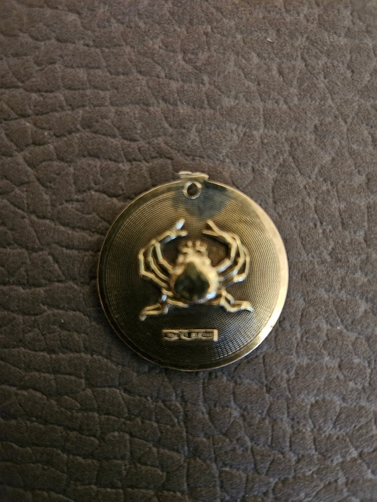 Sterrenbeeld Kreeft 18k gouden hanger, Ophalen, Gebruikt, Goud, Goud
