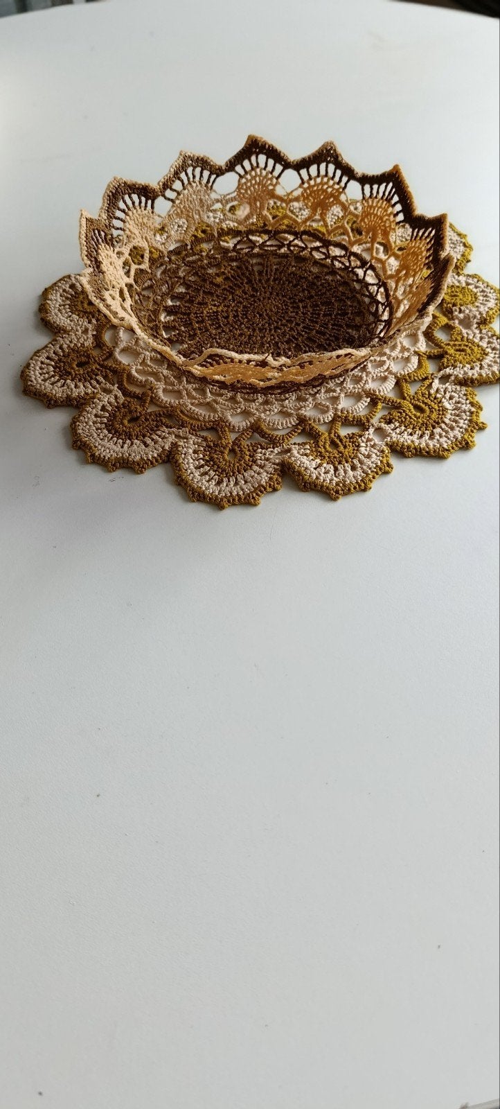 Fruitmand en bijpassende onderlegger diameter 23cm, Ophalen