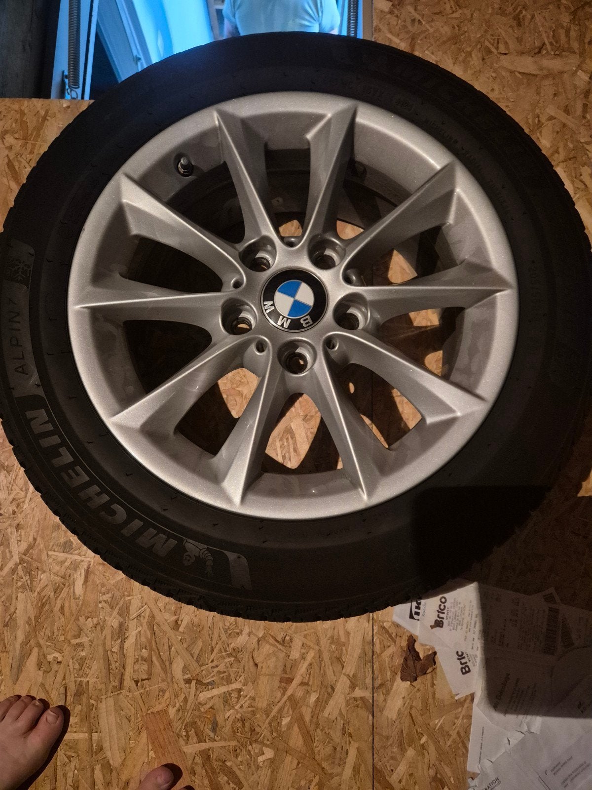 Kit hiver bmw serie 1 5x112, Autos : Pièces & Accessoires, Pneus hiver, 16 pouces, 205 mm, Utilisé